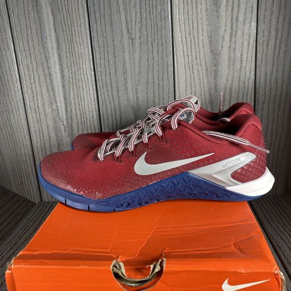 Nike Womens Metcon 4 Premium 924594-604 Red Running Shoes Sneakers Size 9 $130 - Picture 6 of 12